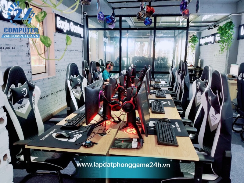 Dịch vụ trang trí phòng net chuẩn cyber game tại 24h Computer