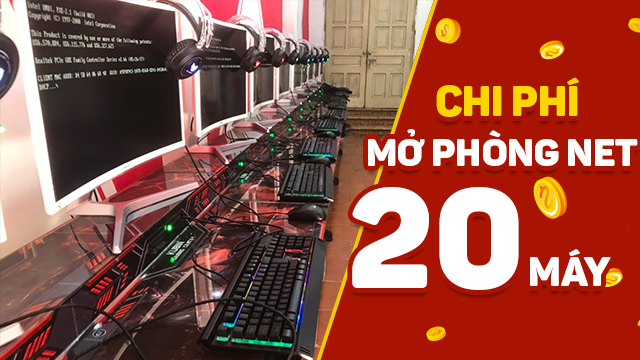 Các khoản chi phí bạn nên biết khi mở phòng game bootrom 20 máy